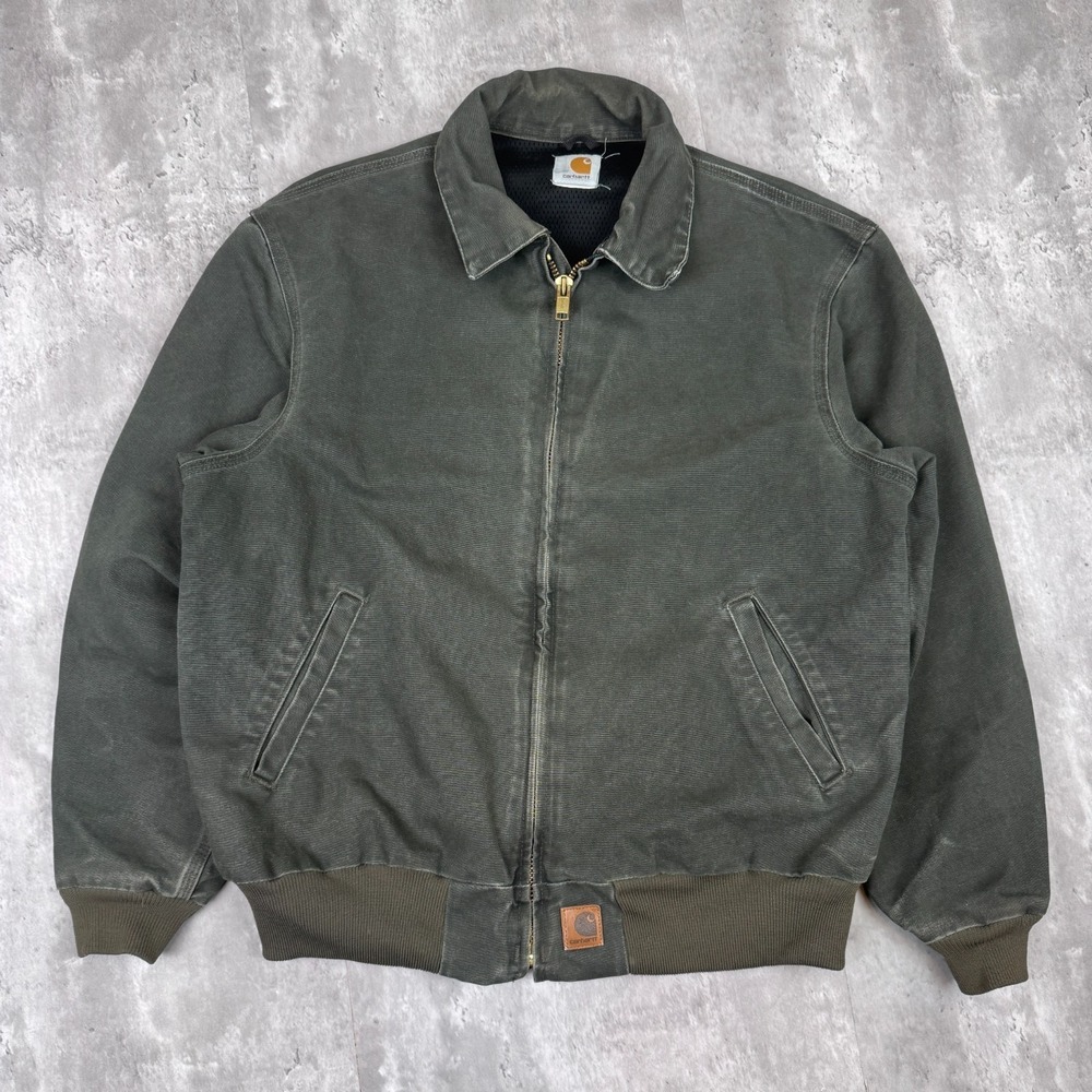 Vintage Carhartt Jacket‎ Mens XL Green Sante Fe Bomber Moss Union J102 MOS